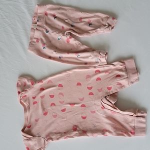 Pehr baby girl set - 3-6m